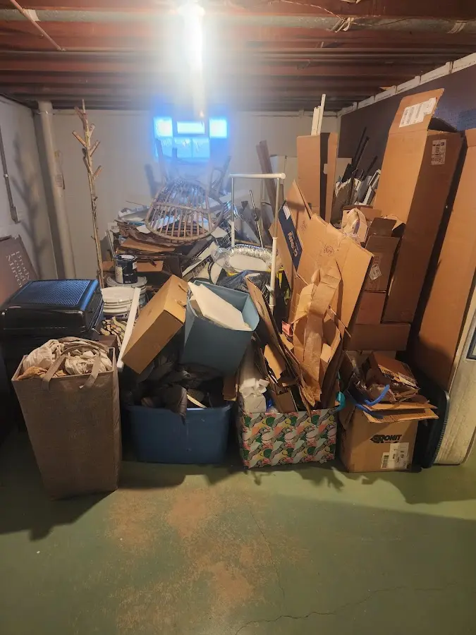 Roll-off dumpster container at job site for Concrete Dumpster Rental in North Lakeport